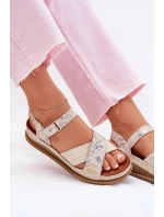Dámské Kožené Sandály Na Platformě Maciejka L7064-37 Ecru