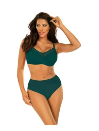 Dámské dvoudílné plavky Fashion 18 S940FA18-7 tm. zelené - Self Dámské dvoudílné plavky Fashion 18 S940FA18-7 tm. zelené - Self