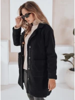 Dámský plyšový kožich černý FashionStreet NY0756