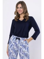 Pyžamo Leveza 1660 Elwira 7/8 M-2XL