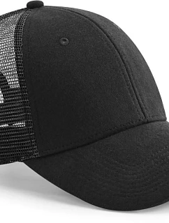 Beechfield B 678 6 panelová Trucker kšiltovka "Athleisure" 53.0678 black