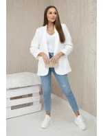 Sako s klopami elegantní ecru Sako s klopami elegantní ecru