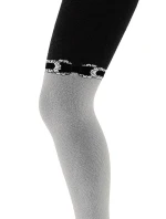 "ANTOLA - PUNČOCHÁČE 6-11 LET, VZOROVANÉ S LUREXEM" ŠEDÁ 18 140/146