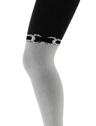 "ANTOLA - PUNČOCHÁČE 6-11 LET, VZOROVANÉ S LUREXEM" ŠEDÁ 18 140/146