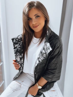 PINK FLOWER dámská bunda černá FashionStreet TY3565