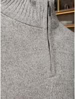 Pánský svetr se stojáčkem světle šedý FashionStreet WX2350