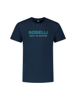 Rogelli pánské tričko LOGO navy blue S