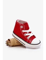 Dětské Vysoké Tenisky Červené Filemon Dětské Vysoké Tenisky Červené Filemon