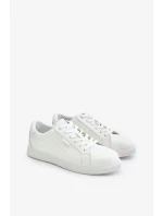 Pánské Tenisky Z Eko Kůže Big Star Hi-Poly System Bílé