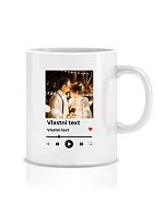Personalizovaný klasický bílý keramický hrníček 300 ml s motivem přehrávače Personalizovaný klasický bílý keramický hrníček 300 ml s motivem přehrávače