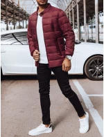 FashionStreet pánská bordó prošívaná bunda TX4443