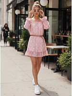 Španělské šaty KERVEN růžové FashionStreet EY2469 Španělské šaty KERVEN růžové FashionStreet EY2469