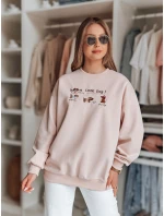 Dámská oversize mikina s jezevčíky JAMNIKOVE růžová FashionStreet BY1497 Dámská oversize mikina s jezevčíky JAMNIKOVE růžová FashionStreet BY1497