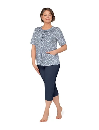 Pyžamo Martel Maria I 200 cr/r 3XL-4XL dámské rozepínací