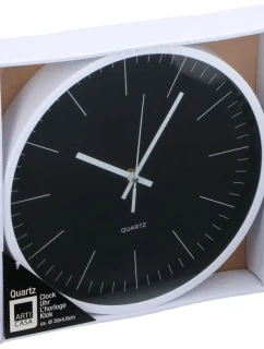 NÁSTĚNNÉ HODINY 29,5X4,6CM ARTICASA BÍLÉ