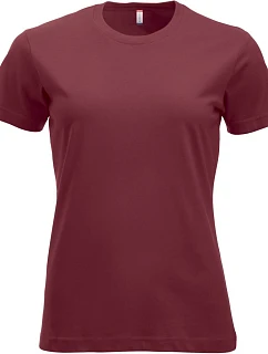 Clique New Classic-T Women Dámské tričko 67.9361 burgundy