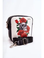 Kožená taška Messenger Ve vzoru GOE ZNJ012 Černobílá