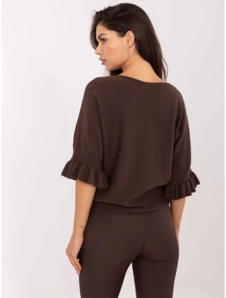 Jumper IT SW 99244.65 tmavě hnědý