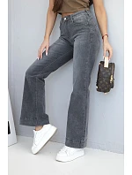 Dámské jeansové kalhoty CZP8170 grafitové - Kesi Dámské jeansové kalhoty CZP8170 grafitové - Kesi