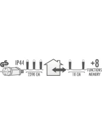 DRÁTĚNÉ SVĚTLO GIRLANDA 240 VEDLO STUDENÁ BÍLÁ