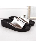 Dámské vestavěné ažurové sandály béžové Sabatina