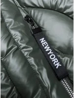 Dámská zimní bunda v army barvě s odepínací kapucí S'west (B8180-11) Dámská zimní bunda v army barvě s odepínací kapucí S'west (B8180-11)