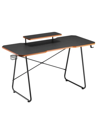 Herní stůl s policí na monitor NanoRS, max. 50 kg, výška 850 mm, černý, RS170