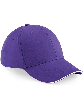 Beechfield B 20 6 panelová sandwich kšiltovka "Athleisure" 53.0020 purple/white Beechfield B 20 6 panelová sandwich kšiltovka "Athleisure" 53.0020 purple/white