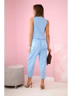 Set vesta + kalhoty modrý