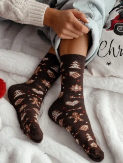 Milena ponožky 1283-038 Perníkové Vánoce 37-41