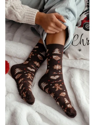 Milena ponožky 1283-038 Perníkové Vánoce 37-41
