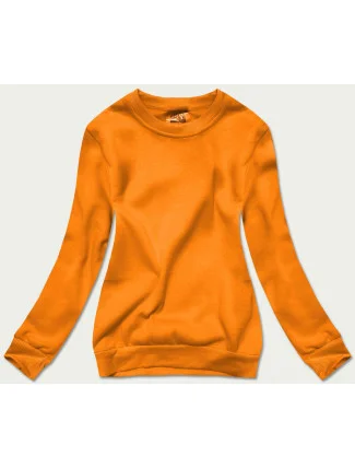 Světle oranžová dámská tepláková mikina se stahovacími lemy (W01-69) Světle oranžová dámská tepláková mikina se stahovacími lemy (W01-69)