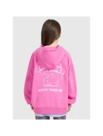 Dívčí nepruhovaná mikina s kapucí 4F 4FJRAW25TSWSF2439-54S