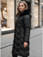 Dámská prošívaná dlouhá bunda WINTERACT černá FashionStreet TY4775z