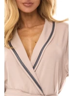 L&L 2506 dlouhý dámský župan z viskózy M-2XL