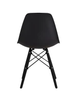 SKANDINÁVSKÁ ŽIDLE MATERA ČERNÁ KPL 2KS