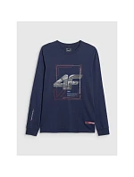 Pánské tričko s potiskem a dlouhým rukávem 4F 4FRAW25TLONM606-31S pánské