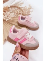 Sportovní Boty Sneakers Dětské Na Suchý Zip Růžové Adelina