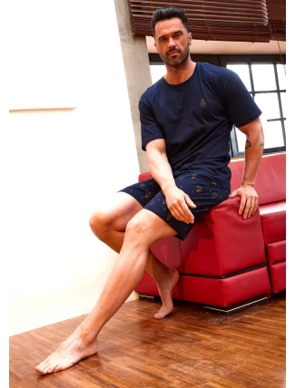 Pyžamo Cornette 326/297 Night kr/r Christmas S-2XL pánské