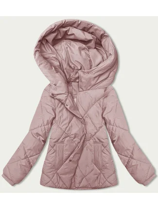 Růžová dámská bunda pro přechodné období (5M3175-46) Růžová dámská bunda pro přechodné období (5M3175-46)