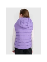 Dívčí rukávy bez rukávů se syntetickou výplní 4F 4FJRAW25TVJAF322-51S