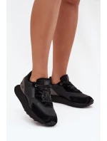 Dámské kožené tenisky Big Star Hi-Poly System – černé Dámské kožené tenisky Big Star Hi-Poly System – černé