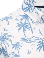 FashionStreet pánská bílá košile s krátkým rukávem KX1036