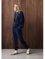 Tepláky Velour Rib Trousers tm.modré Admiral - TRIUMPH Tepláky Velour Rib Trousers tm.modré Admiral - TRIUMPH
