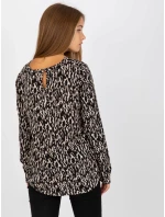 Halenka D73771M10971AEN černá a béžová