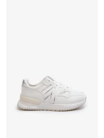 Dámské tenisky vyrobené z eko kůže bílé Vinelli Dámské tenisky vyrobené z eko kůže bílé Vinelli