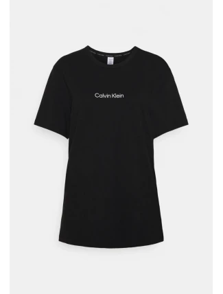 Dámský vrchní pyžamový díl QS6756E -UB1 - Černý - Calvin Klein Dámský vrchní pyžamový díl QS6756E -UB1 - Černý - Calvin Klein