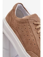 Pánské semišové sportovní boty Zazoo 1544 béžové