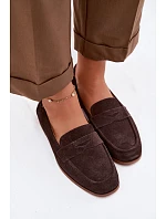 Mokasiny z Přírodního Semiše Vinceza 18122 Čokoládové