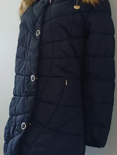 Dámská zimní bunda W703 černá - MHM